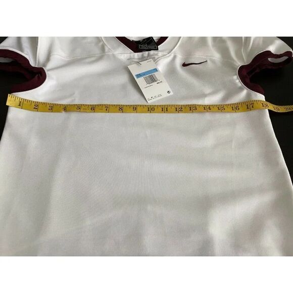 Nike Vapor Untouchable Football Practice Jersey White Maroon Men’s Sz M NWT - Picture 6 of 9